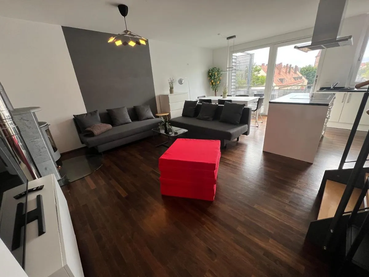Penthouse-Wohnung - Balkon - Dachterrasse - Zentrum Nürnberg Deutschland